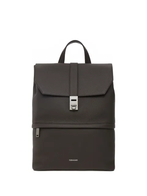Ferragamo Gancini-buckle zipped backpack