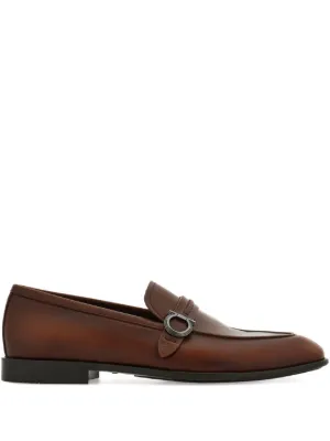 Ferragamo Ree Gancini Loafers | Brown | FARFETCH