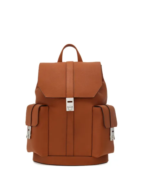 Ferragamo drawstring leather backpack