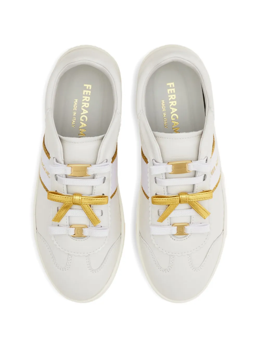 Ferragamo sneaker with mini bow detail