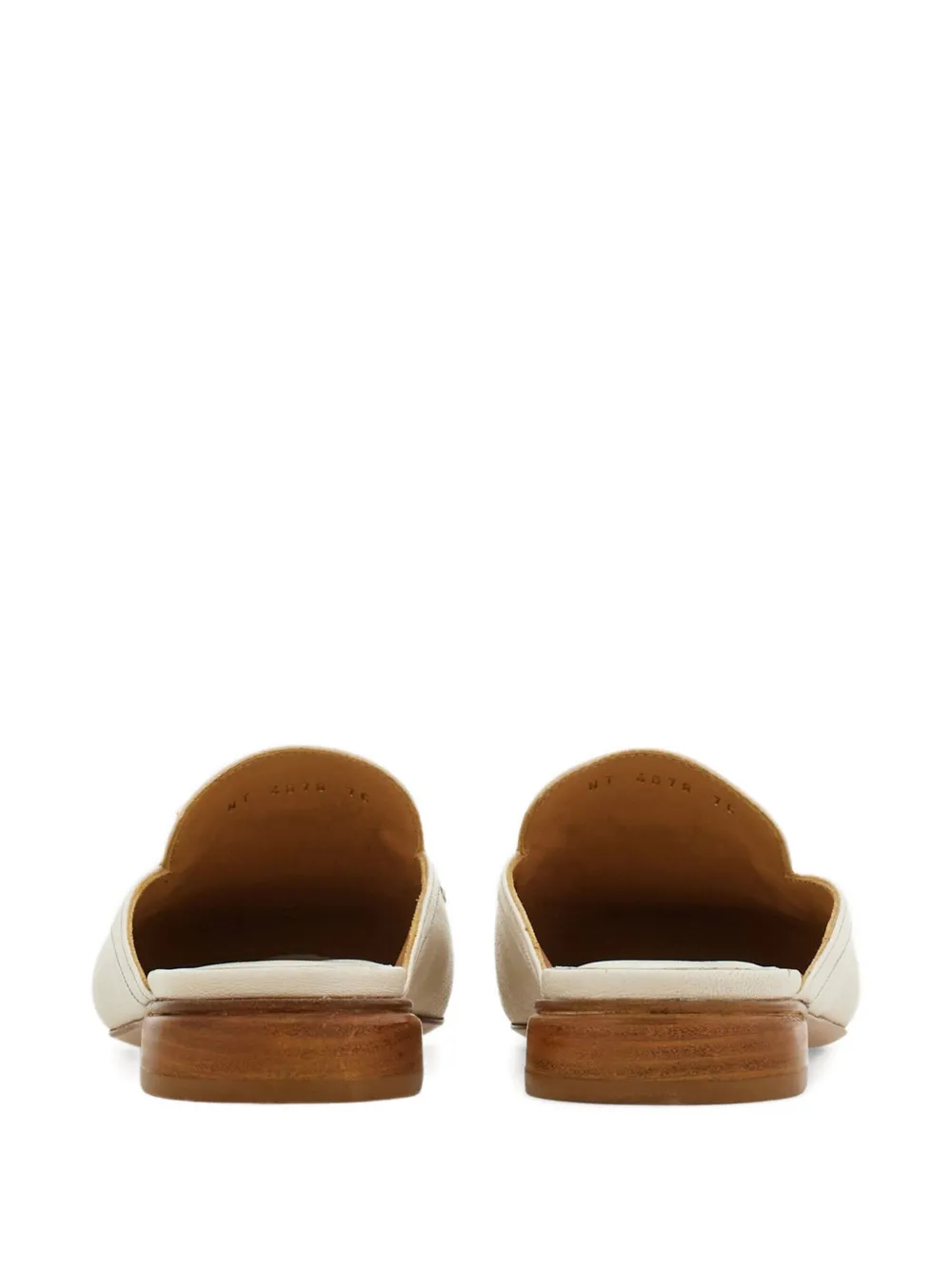 Ferragamo Gancio muiltjes met franje Wit