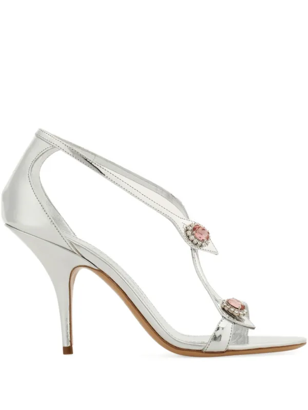 【美品】Salvatore Ferragamo　花　フラワー　シルバー　ビジュー 32091410_61969777_600.jpg