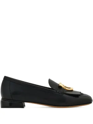 Ferragamo gold-tone Loafers | Black | FARFETCH
