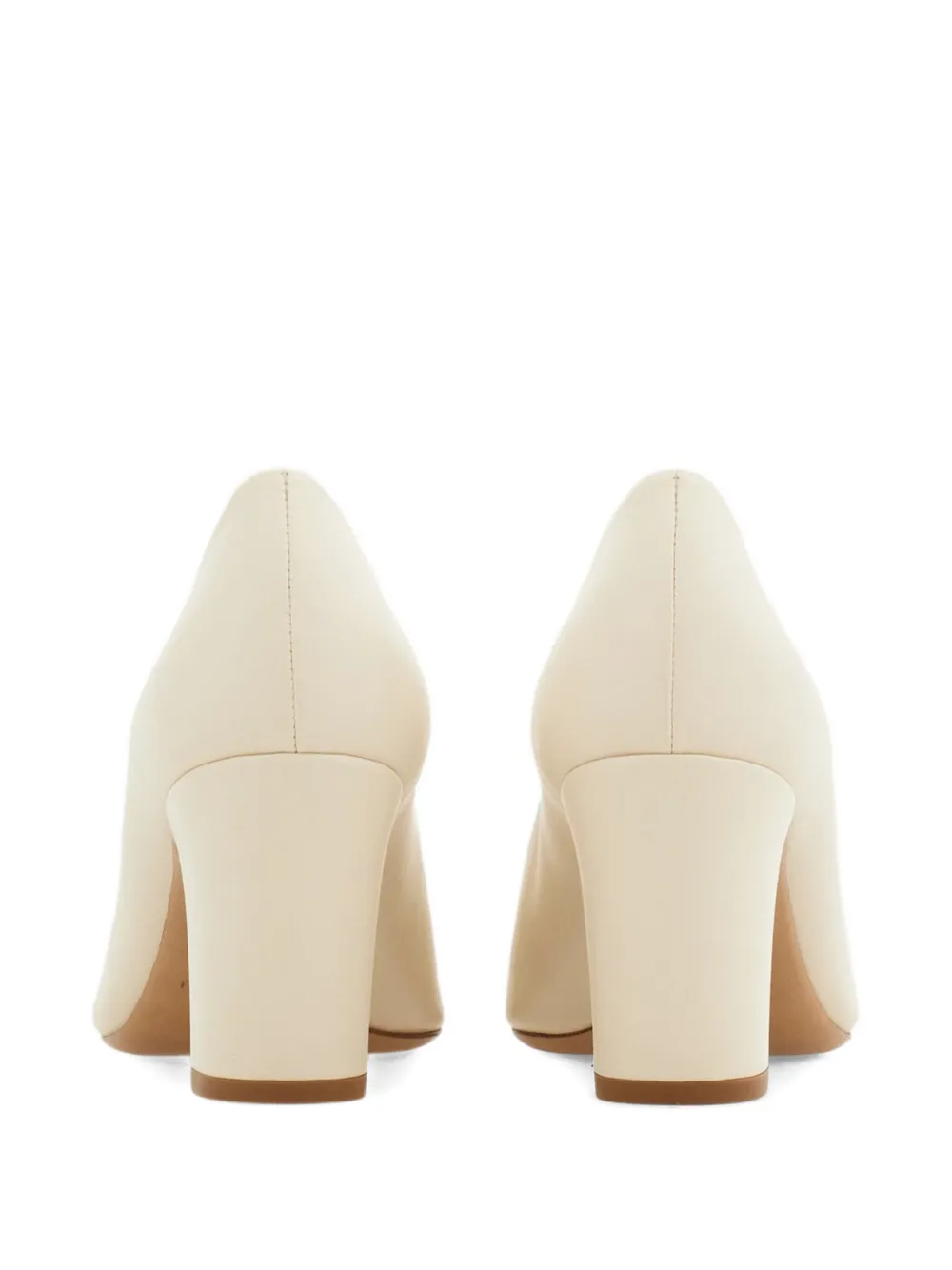 Ferragamo 70 mm Gancini pumps Wit