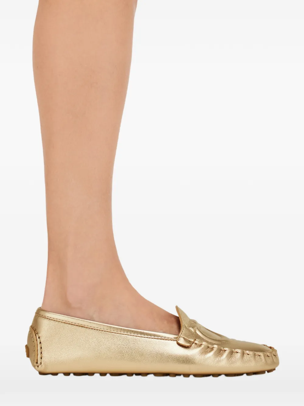 Ferragamo Gancini Driver loafers Goud