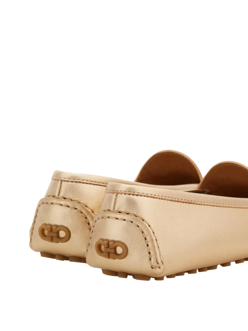 Ferragamo Gancini Driver loafers Goud