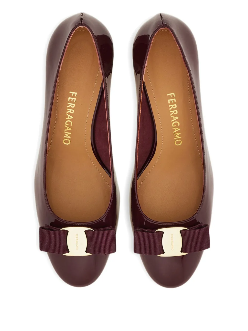 Ferragamo 40mm Vara Bow pumps Paars