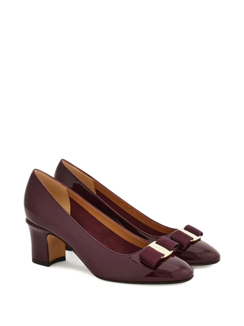 Ferragamo 40mm Vara Bow pumps Paars