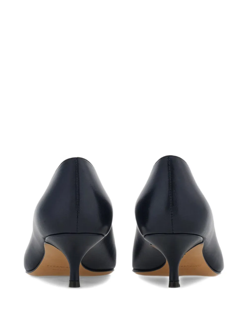 Ferragamo 40 mm Gancini pumps met puntige neus Zwart