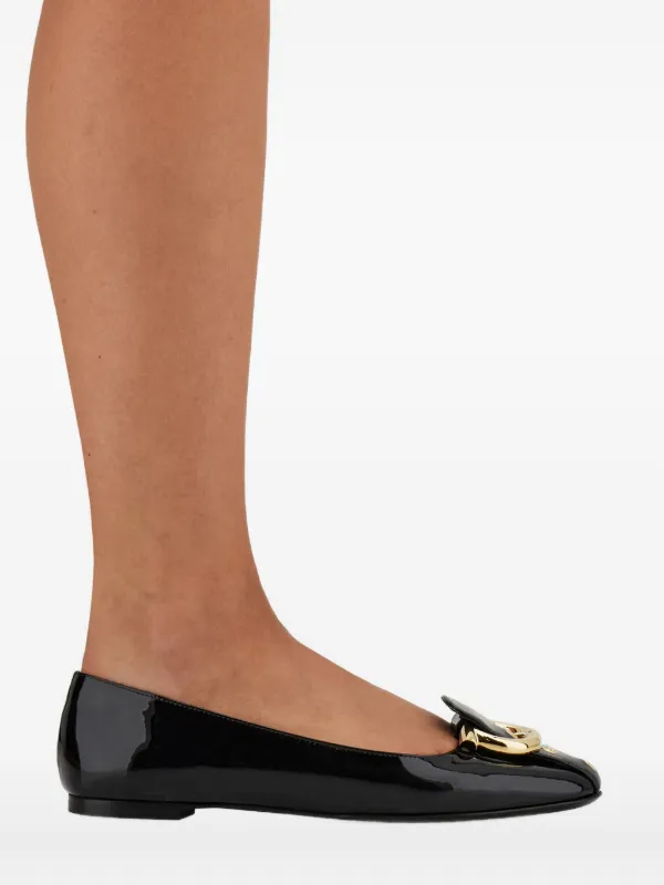 Ferragamo ガンチーニ フラットシューズ | ブラック | FARFETCH JP