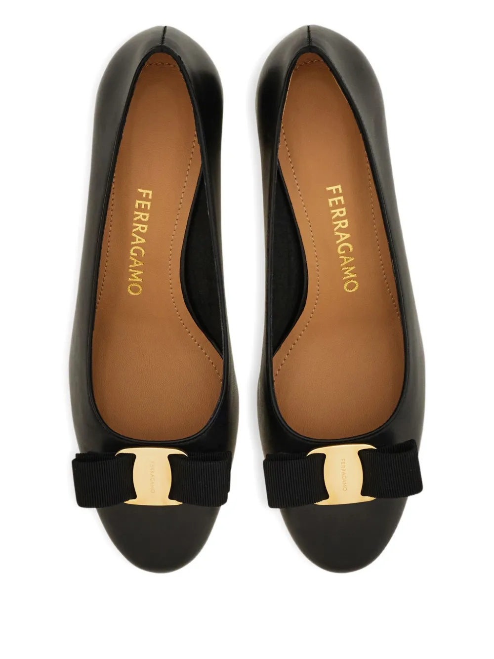 Ferragamo 50mm Vara Bow Block-heel Pumps In Black