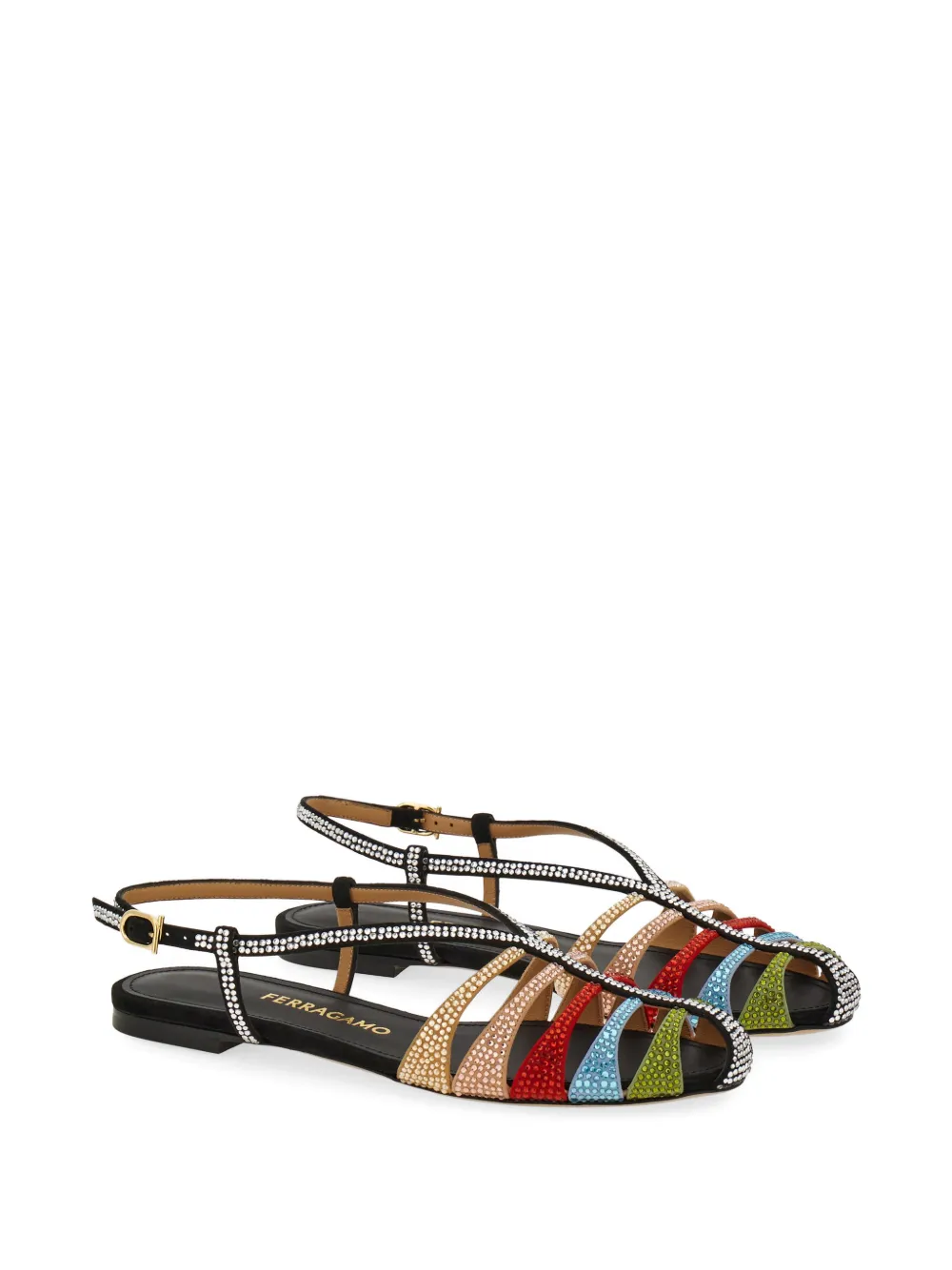 Ferragamo Gekooide sandalen Veelkleurig