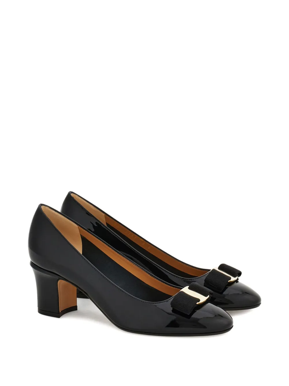 Ferragamo 50mm Vara Bow pumps Zwart