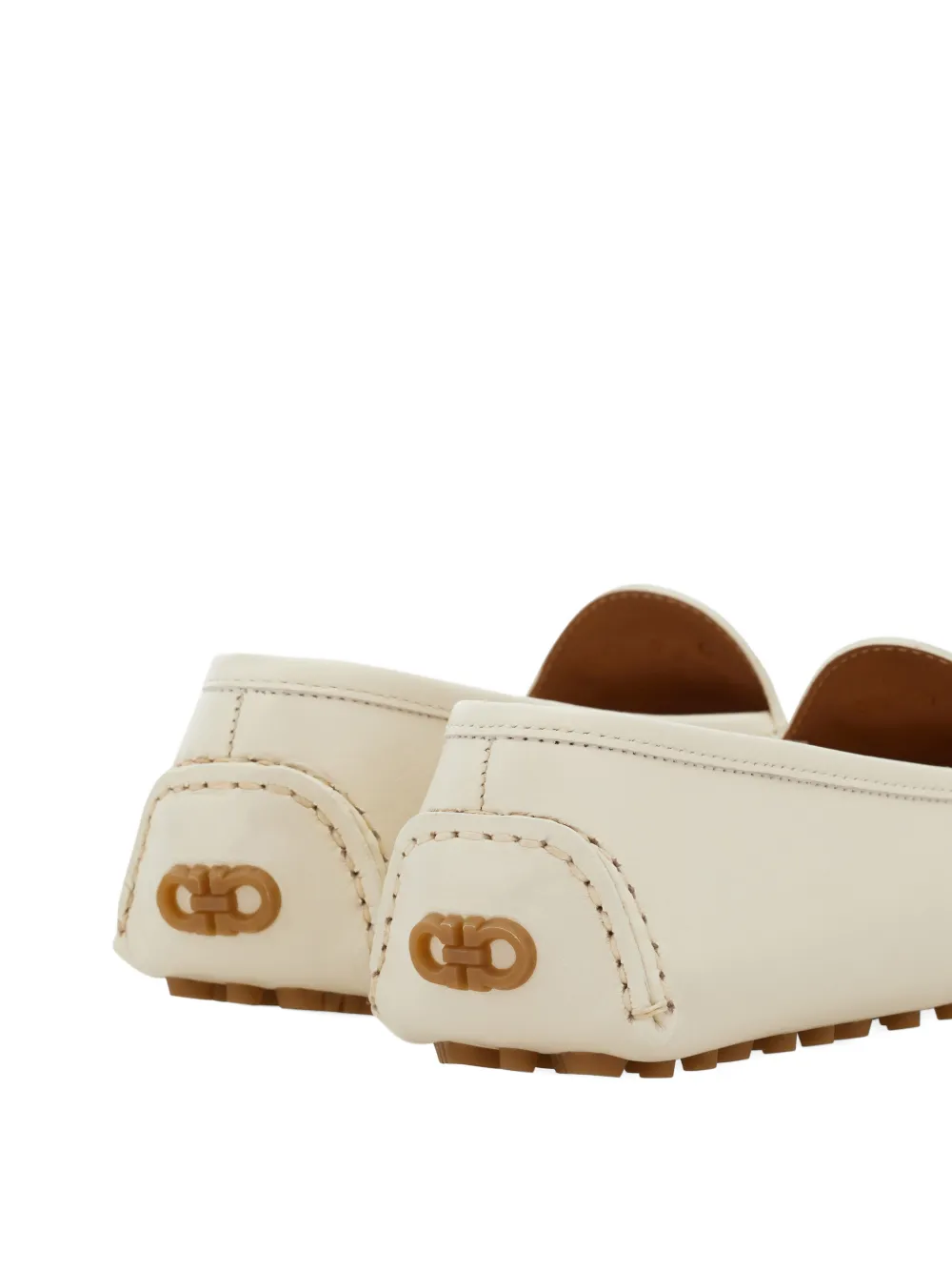 Ferragamo Gancini Driver loafers Beige