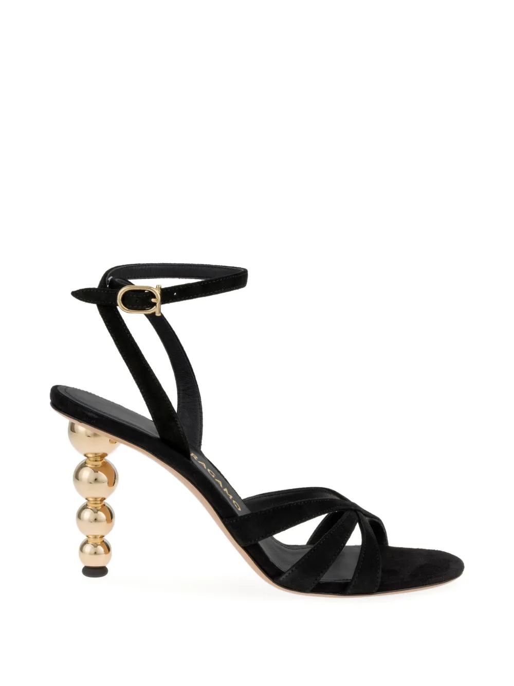 Ferragamo Bauble-heel strappy sandals - Black