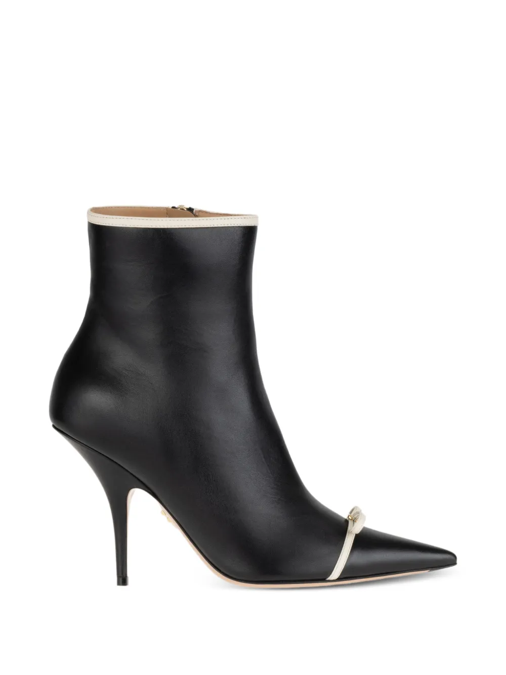 Ferragamo bow pointed ankle boots - Black
