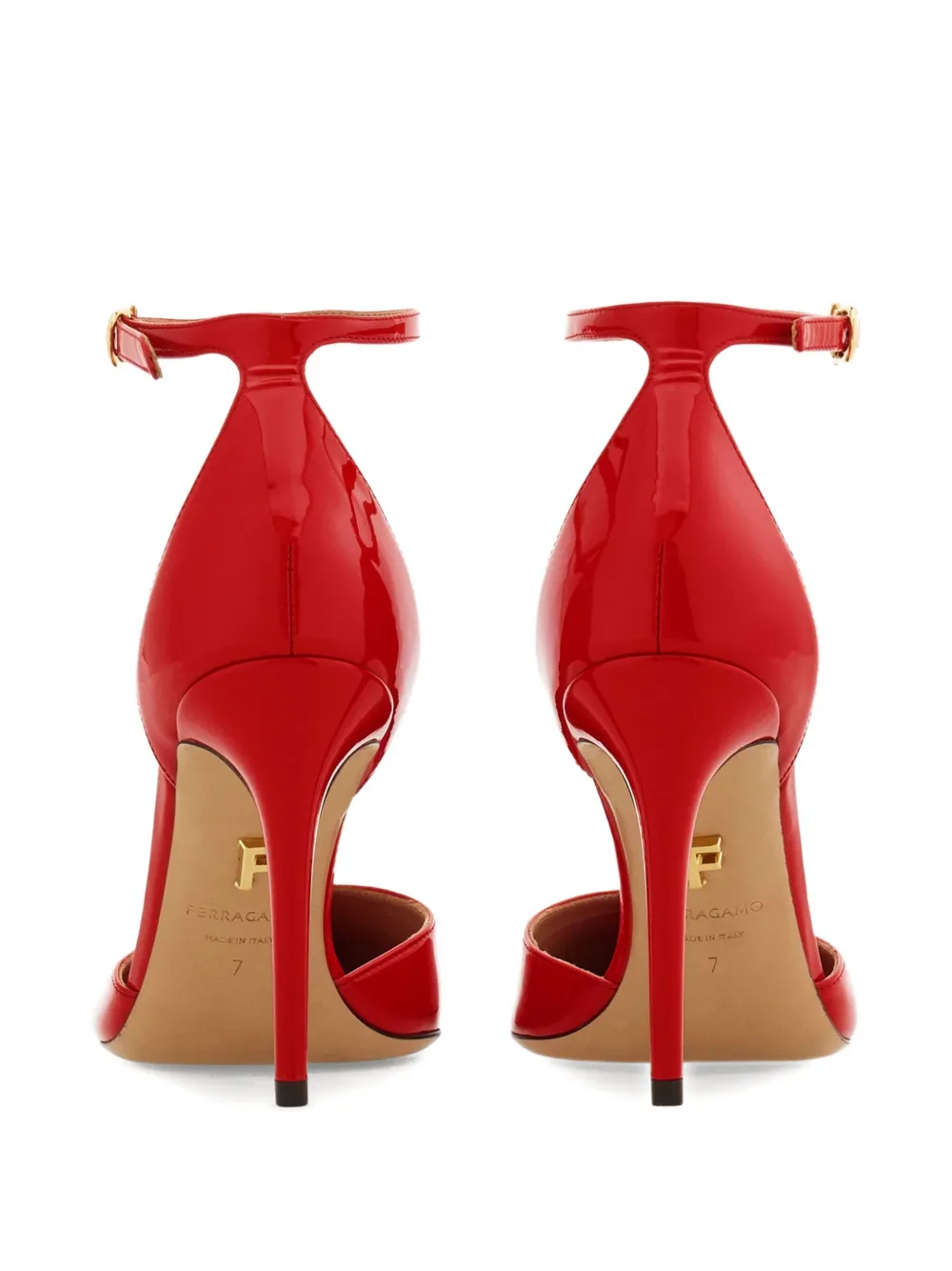 Ferragamo Lakleren pumps Rood