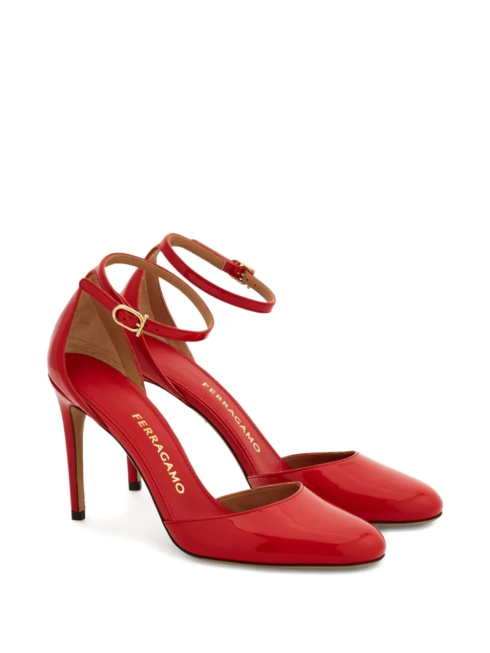 Ferragamo Lakleren pumps Rood