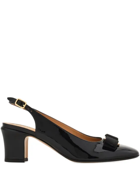 Ferragamo 50mm Vara bow-detail slingback pumps