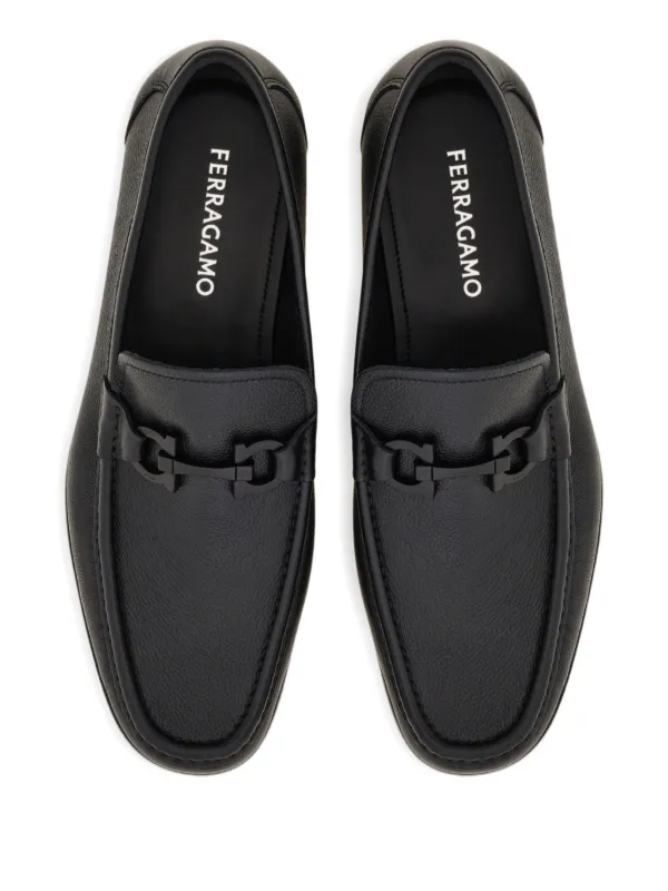 Ferragamo ガンチーニ レザーローファー | ブラック | FARFETCH JP