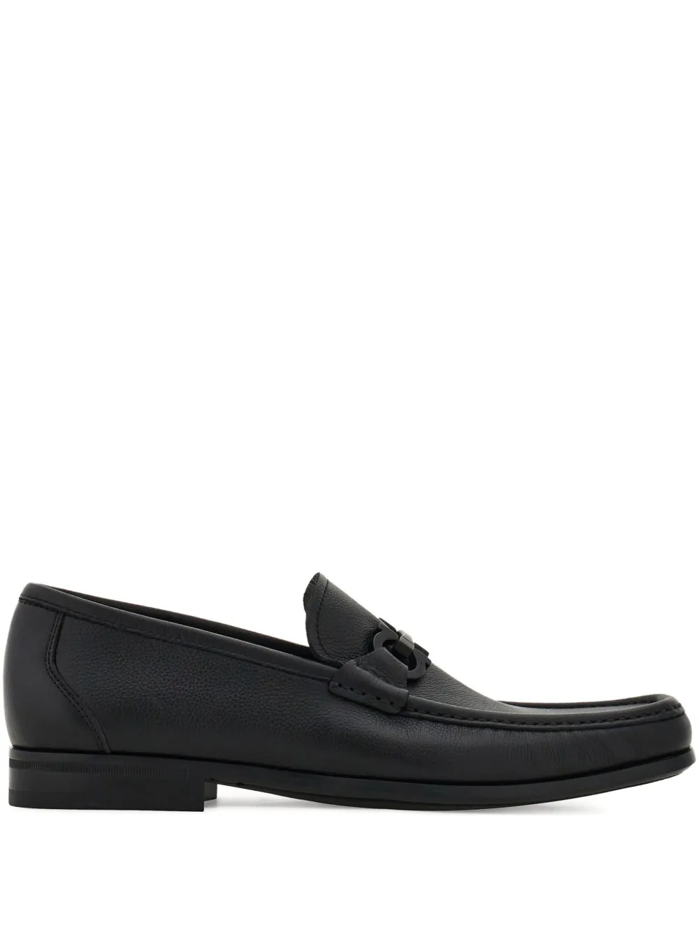 Ferragamo Gancini-buckle Loafer In Animal Print