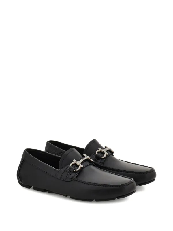 Ferragamo ガンチーニ ローファー | ブラック | FARFETCH JP