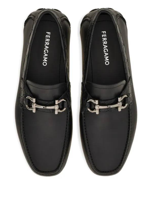 Ferragamo ガンチーニ ローファー | ブラック | FARFETCH JP