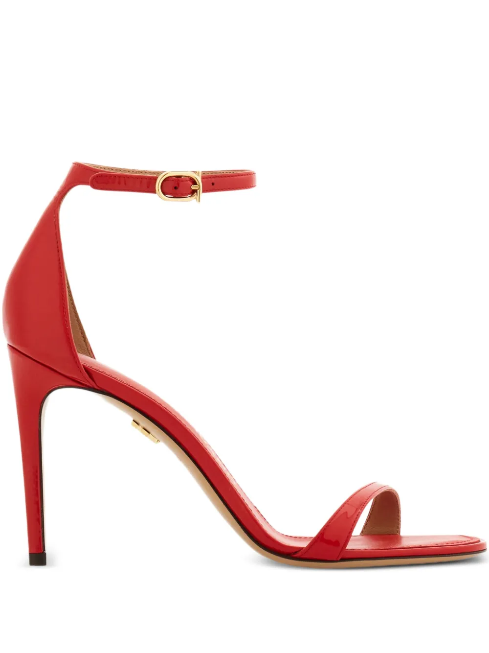 Ferragamo 90mm stiletto sandalen met bandjes Rood