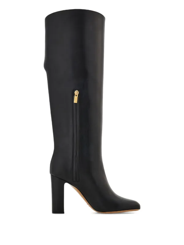 Ferragamo バックル ロングブーツ 90mm | ブラック | FARFETCH JP