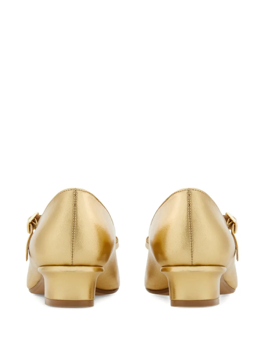Ferragamo 30mm Mary Jane Vara Bow pumps Goud