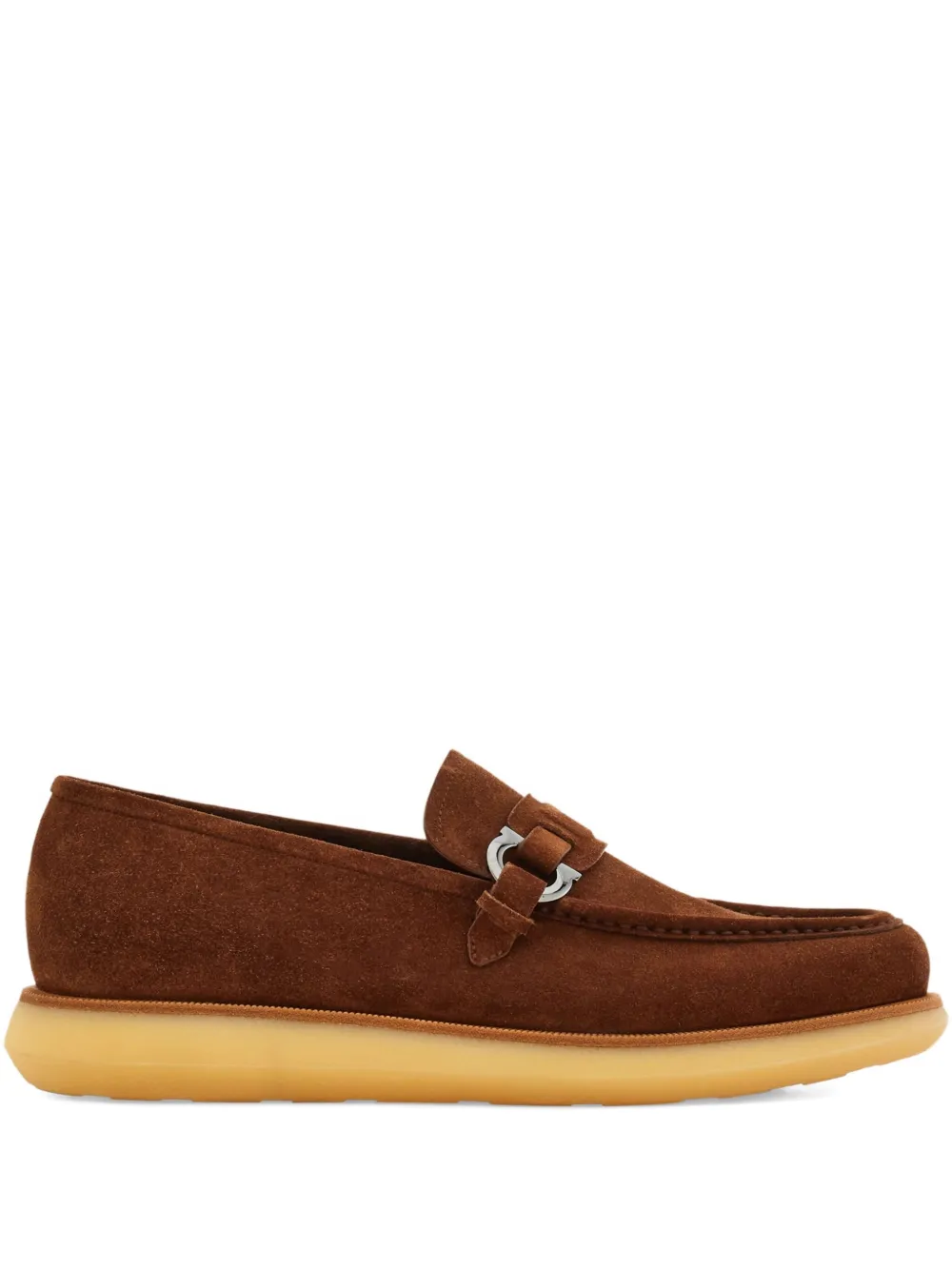 Ferragamo Gancini-plaque loafers | Brown | Image 1