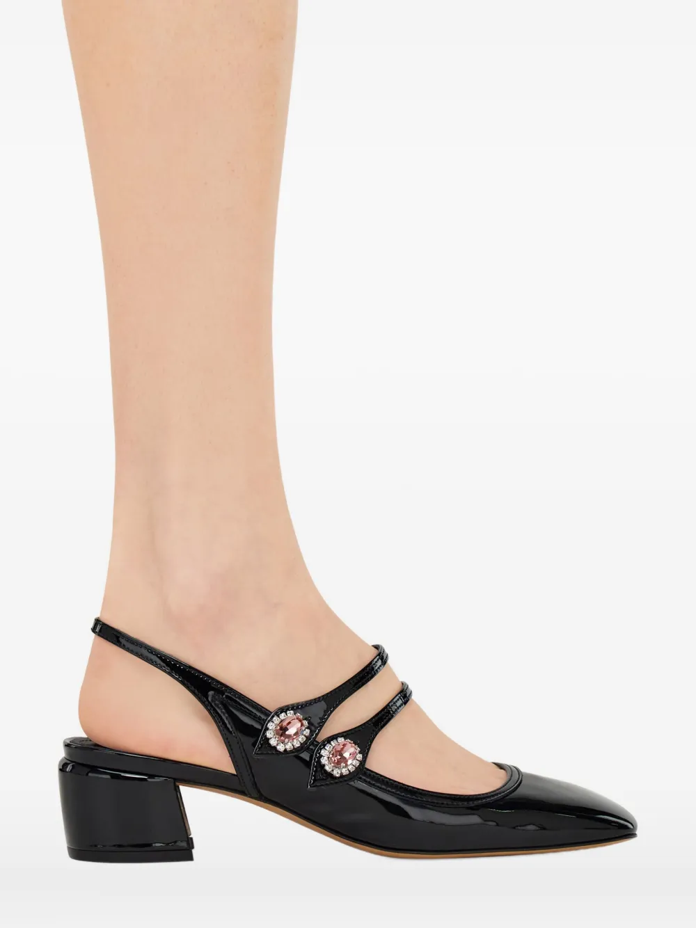 Ferragamo 40mm Mary Jane Slingback Pumps In Black