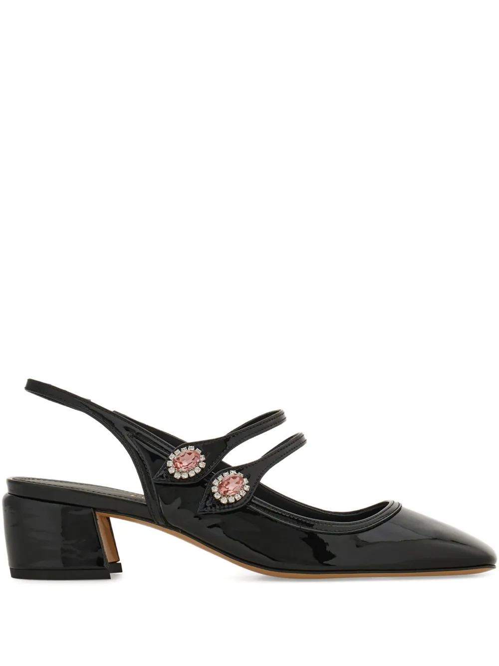 Ferragamo Mary Jane 40mm slingback pumps Zwart