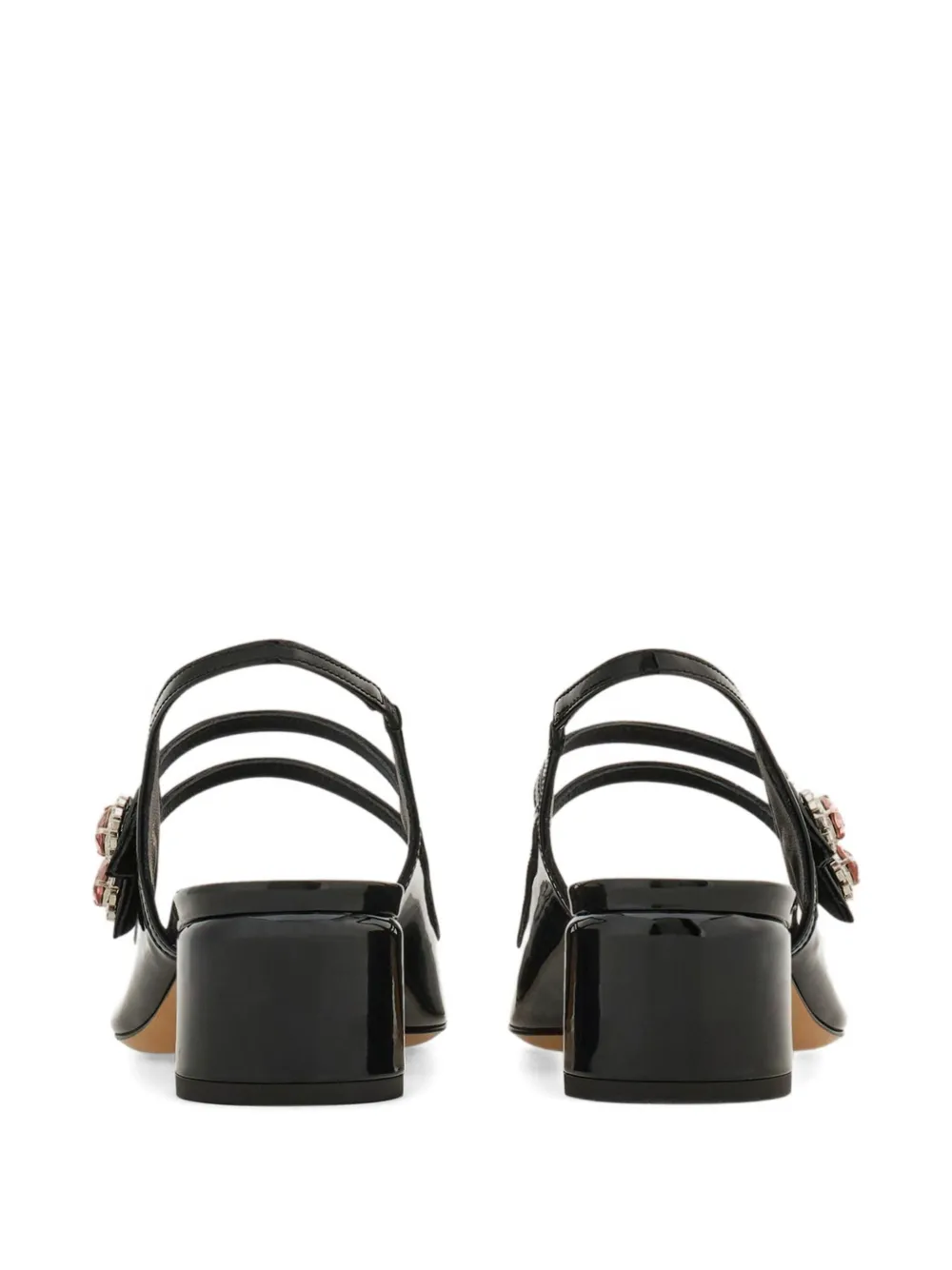 Ferragamo 40mm Mary Jane Slingback Pumps In Black