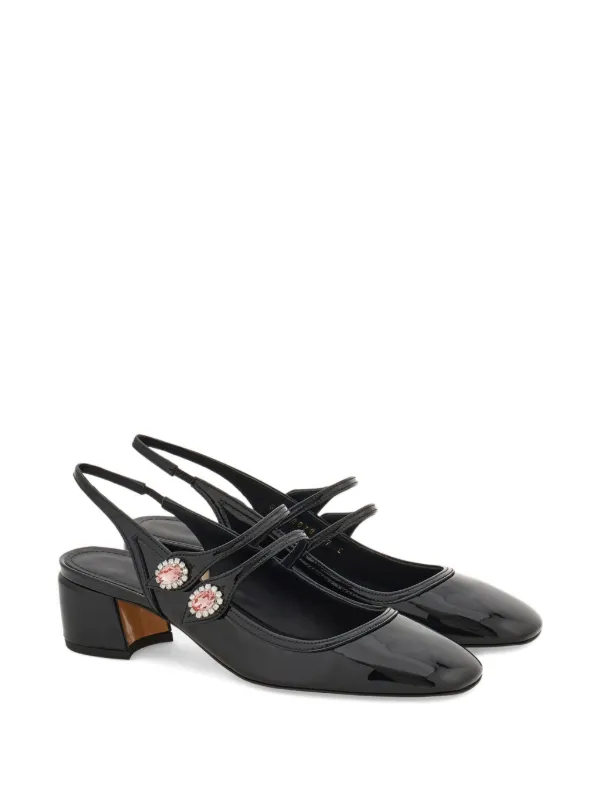Ferragamo メリージェーン パンプス | ブラック | FARFETCH JP