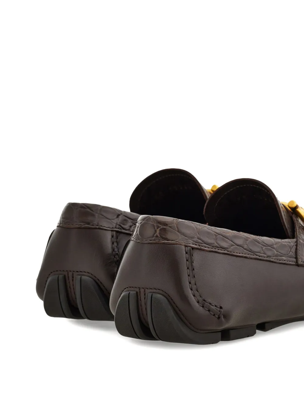Ferragamo Loafers met Gancini-gesp Bruin