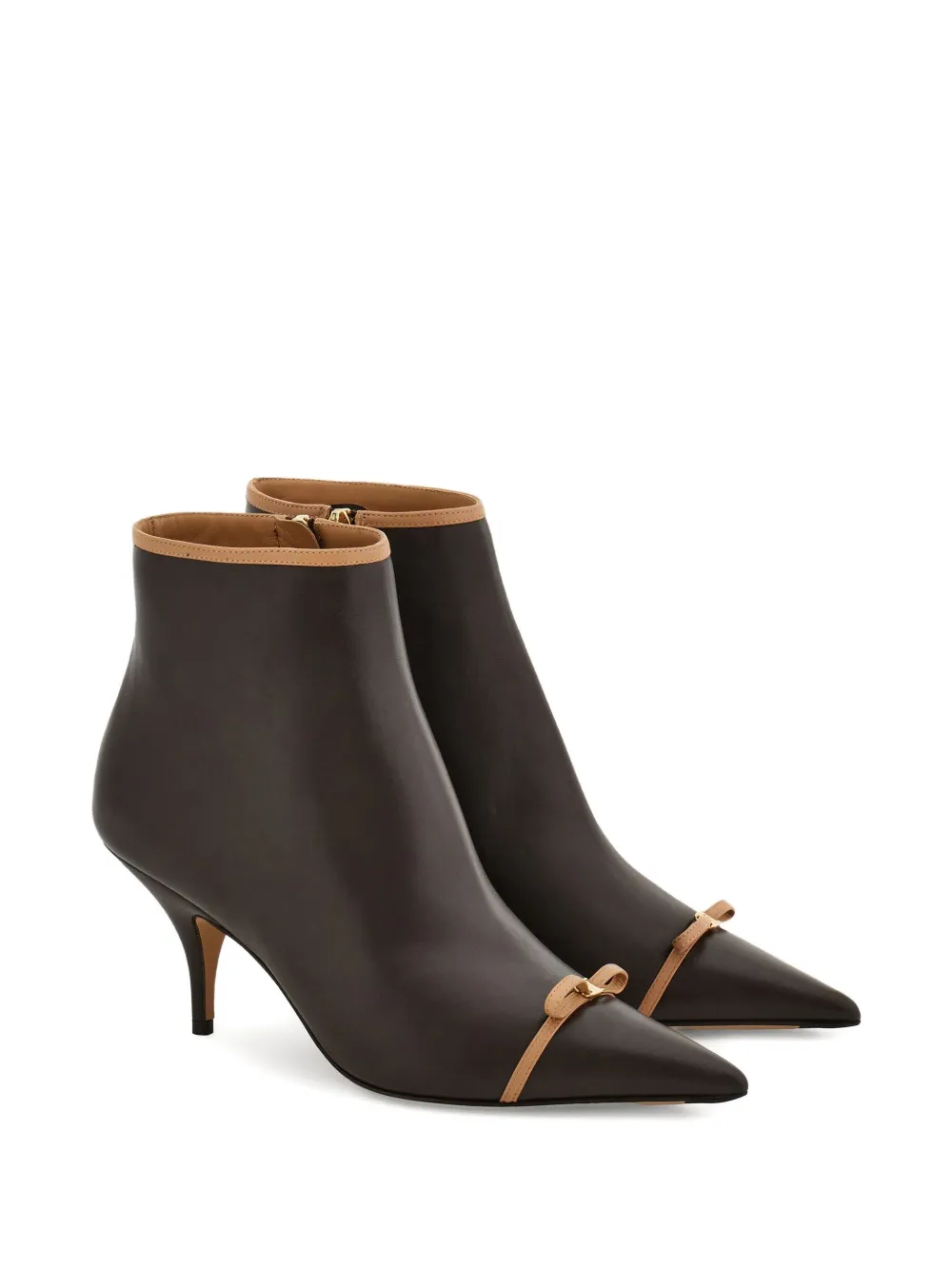 Ferragamo 70 mm enkellaarzen met strikdetail Zwart