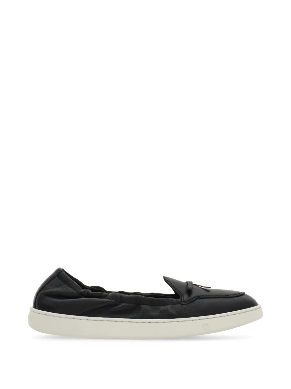 Ferragamo flexible loafer with mini bow detail - Nero