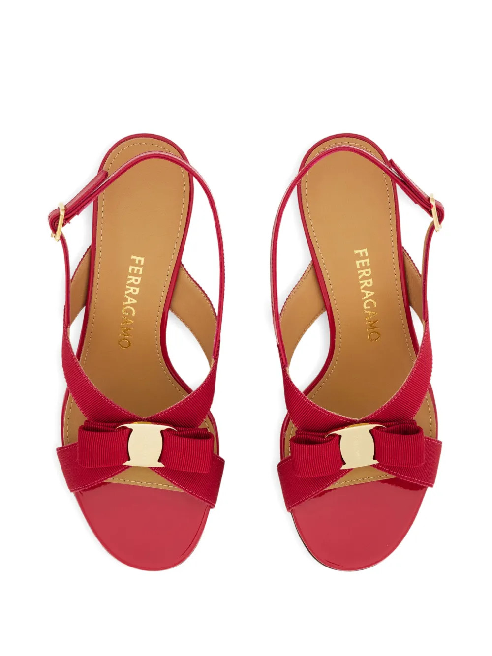 Ferragamo Vara sandalen met strik Roze