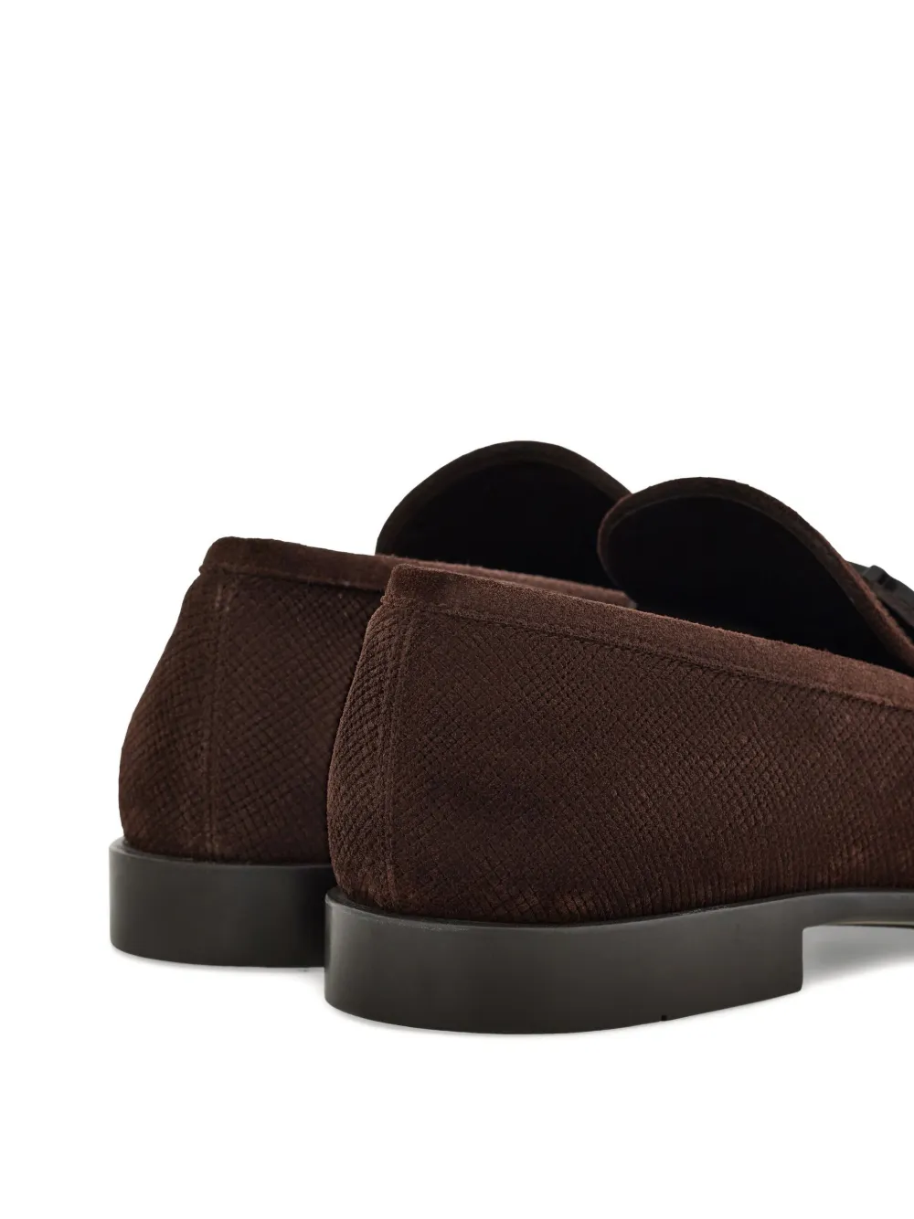 Ferragamo Gancini suède loafers Bruin