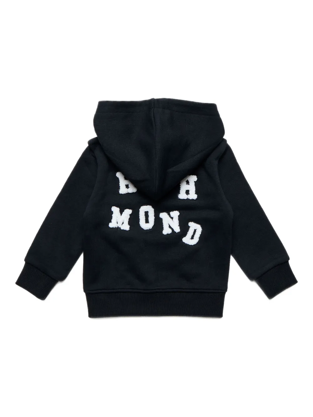John Richmond Junior Hoodie met rits Zwart