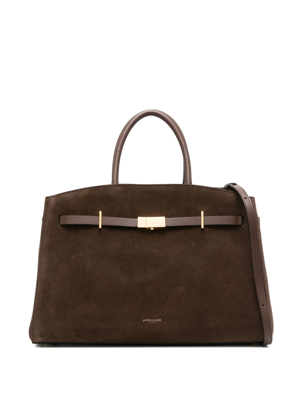 Demellier Medium Hudson Tote Bag In Brown