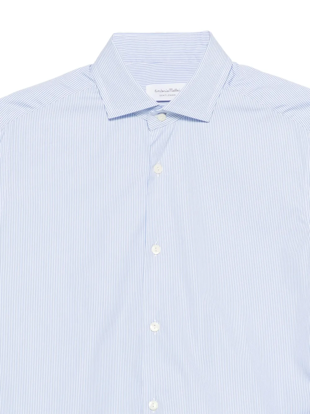 Tintoria Mattei Striped Shirt In Blue