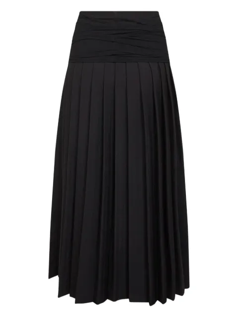 MM6 Maison Margiela pleated tulle-panel skirt