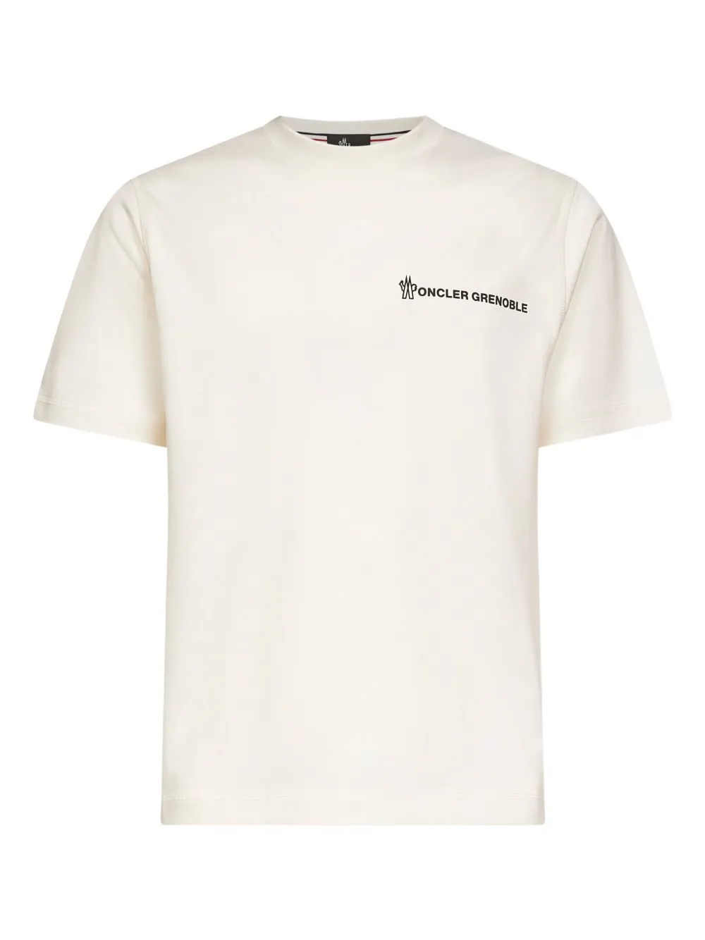 Moncler Grenoble logo-embossed cotton T-shirt | Neutrals | Image 1