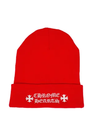 Chrome Hearts スターパッチ ビーニー | レッド | FARFETCH JP