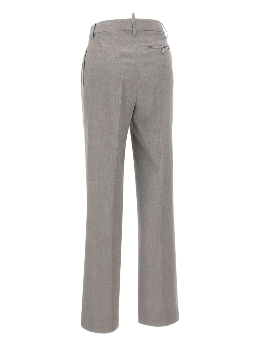 Victoria Beckham double-pleated wool trousers - Grijs