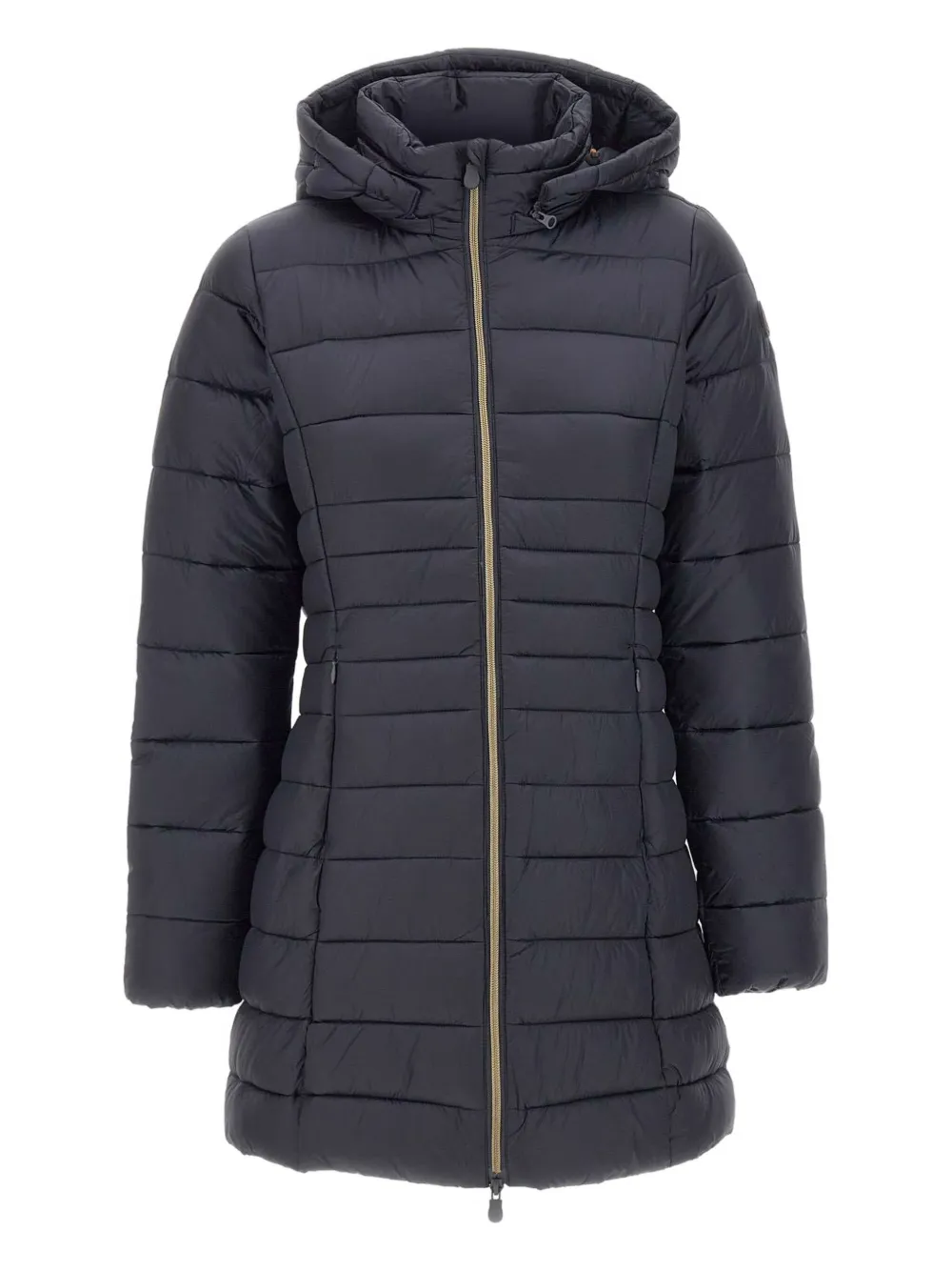 Save The Duck Iris Reese Quilted Hooded Coat In Black