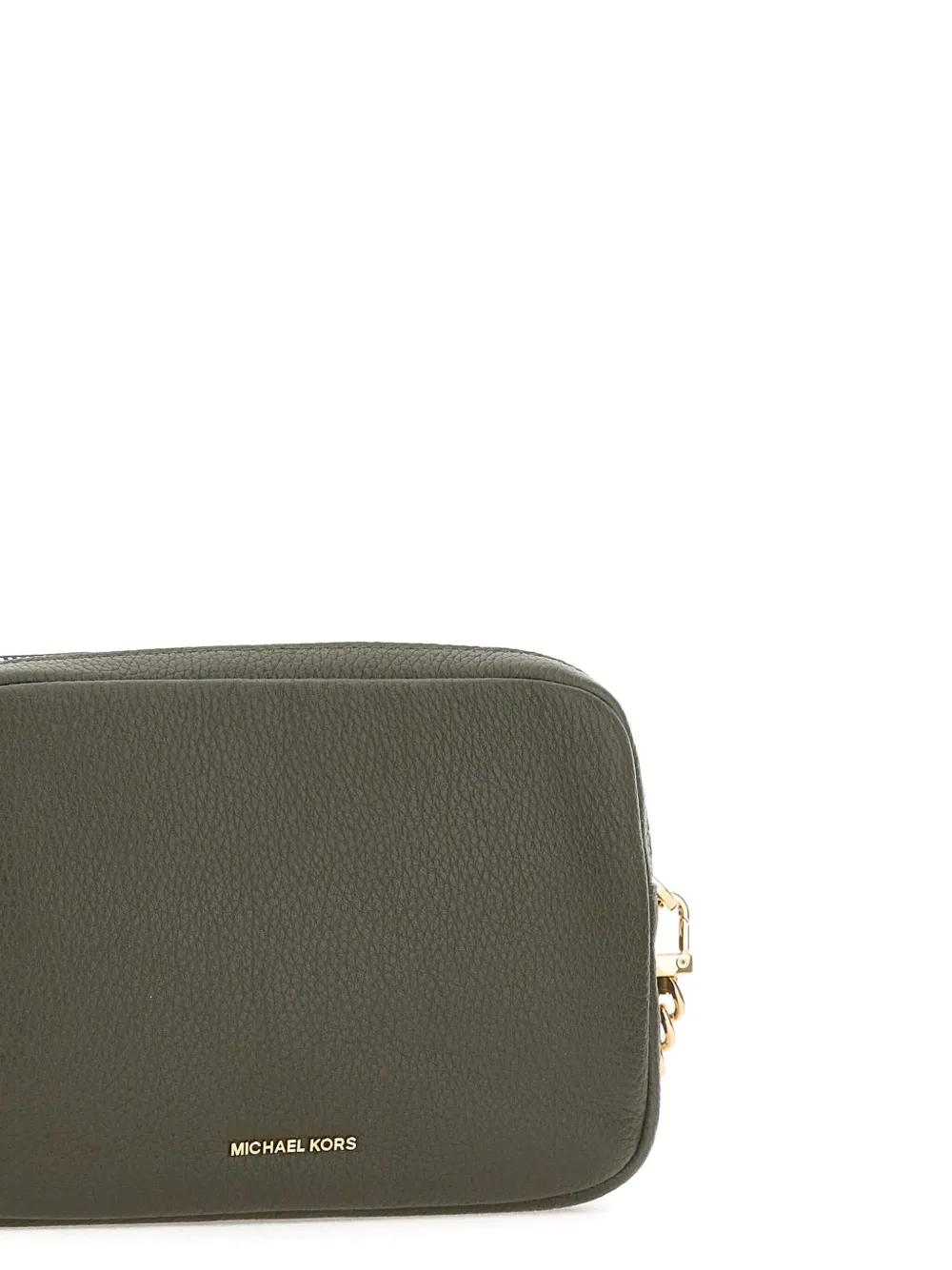 Michael Kors Leren schoudertas met kettingband Groen