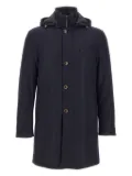 Montecore hooded buttoned coat - Blue